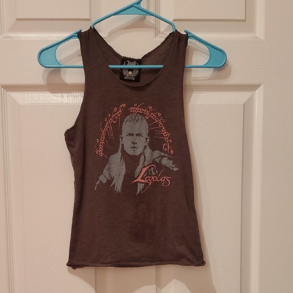 Lord Of The Rings Legolas Brown Graphic Tank Early 2000s